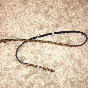 Skinny jcrew leopard print belt